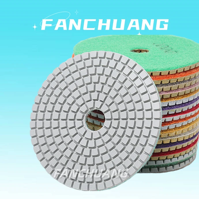 Wet Flexible Diamond Resin Polishing Pads For Granite
