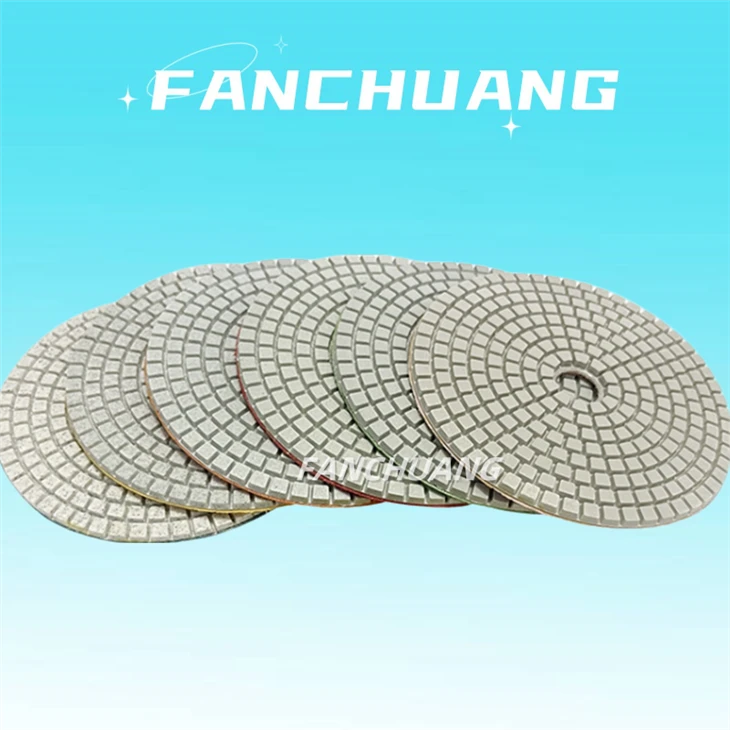 Wet Flexible Diamond Resin Polishing Pads For Granite