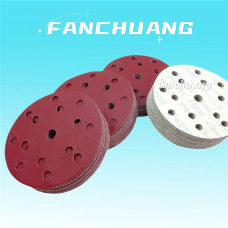 6 Inch 150mm Ceramic Alumina Abrasive Disc Hook And Loop Round Sandpaper Disc