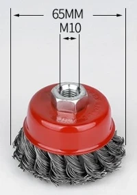 65mmTwisted Wire Wheel Cup Brush for Angle Grinder 65mmTwisted Wire Wheel Cup Brush for Angle Grinder