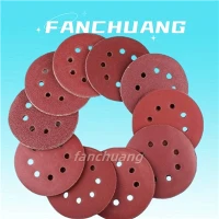 Discs de poliment humit de paper de vidre autoadhesiu 5 polzades 125 mm 8 forats
