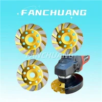 Muela de tassa de diamant Turbo Row de 4 polzades de gran resistència