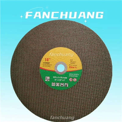 Roda de tall de metall de doble xarxa de 355 * 3 * 25,4 mm