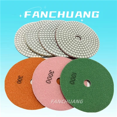 Coixinets de poliment de resina de diamant flexible humit per a granit